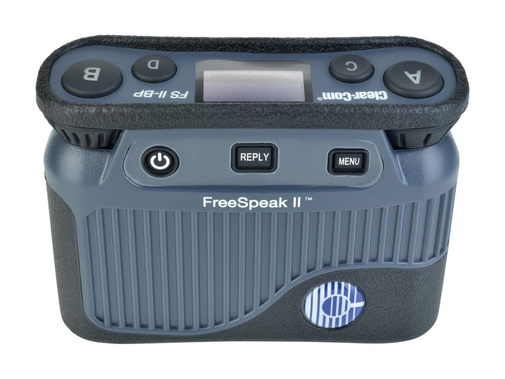 Clear-Com FreeSpeak II wireless intercom beltpack available for rent from Sound Krafted